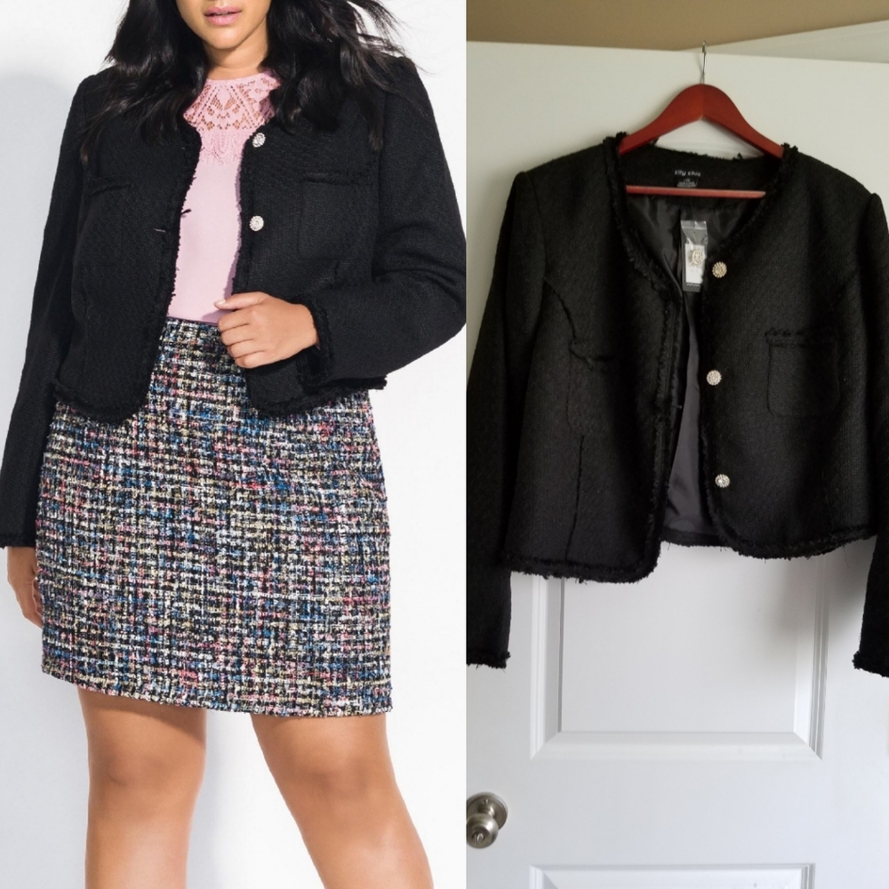 NWT City Chic Bouclé Jacket